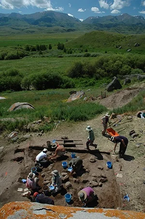 Photo credit: Michael Frachetti (2011) Archaeological excavations at the site of Tasbas, Kazakhstan.