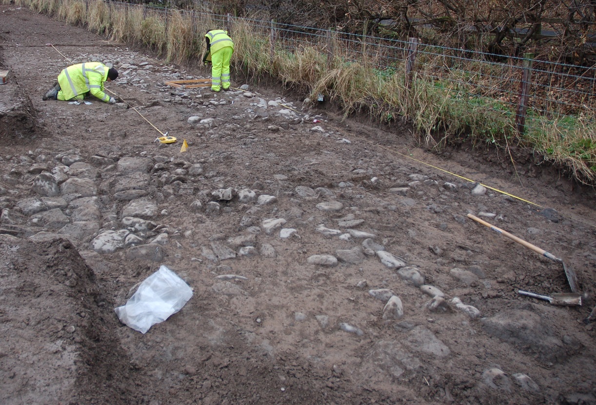 Archaeological excavation of the medieval remains at Philiphaugh © GUARD Archaeology Ltd