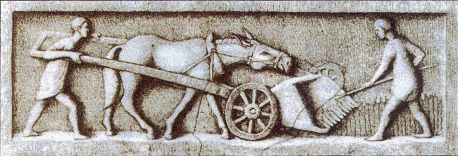 A gallic-roman harvester : WikiPedia