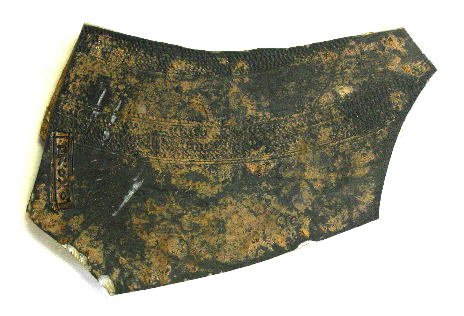 Decorated Roman pottery with makers mark from Blackfriars - Credit : Wardell Armstrong Archaeology