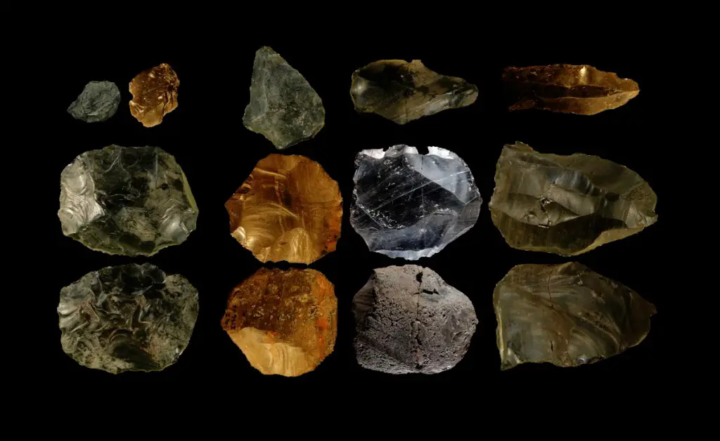 This image shows Levallois and biface tools. Credit: Royal Holloway, University of London