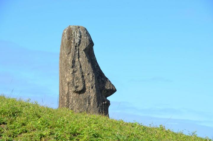 Moai Head Close Up: Natalia Solar 