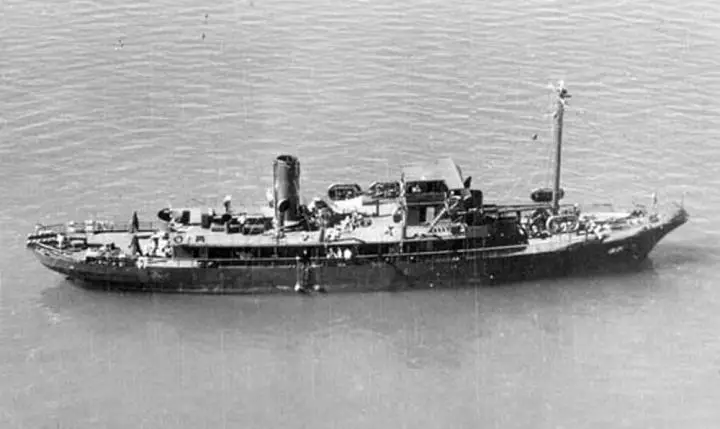 This is an archive image of the USS Kailua, 1943.
