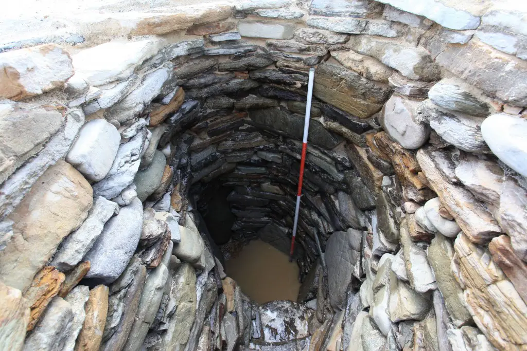 Beautifully preserved cistern ‘Crown Copyright Reproduced Courtesy of Historic Scotland’