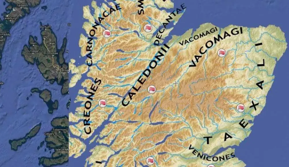 Iron Age tribes of Northern Britain (Caledonia) Interactive Map
