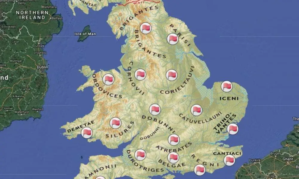 Iron Age Tribes of Southern Britain Interactive Map HeritageDaily