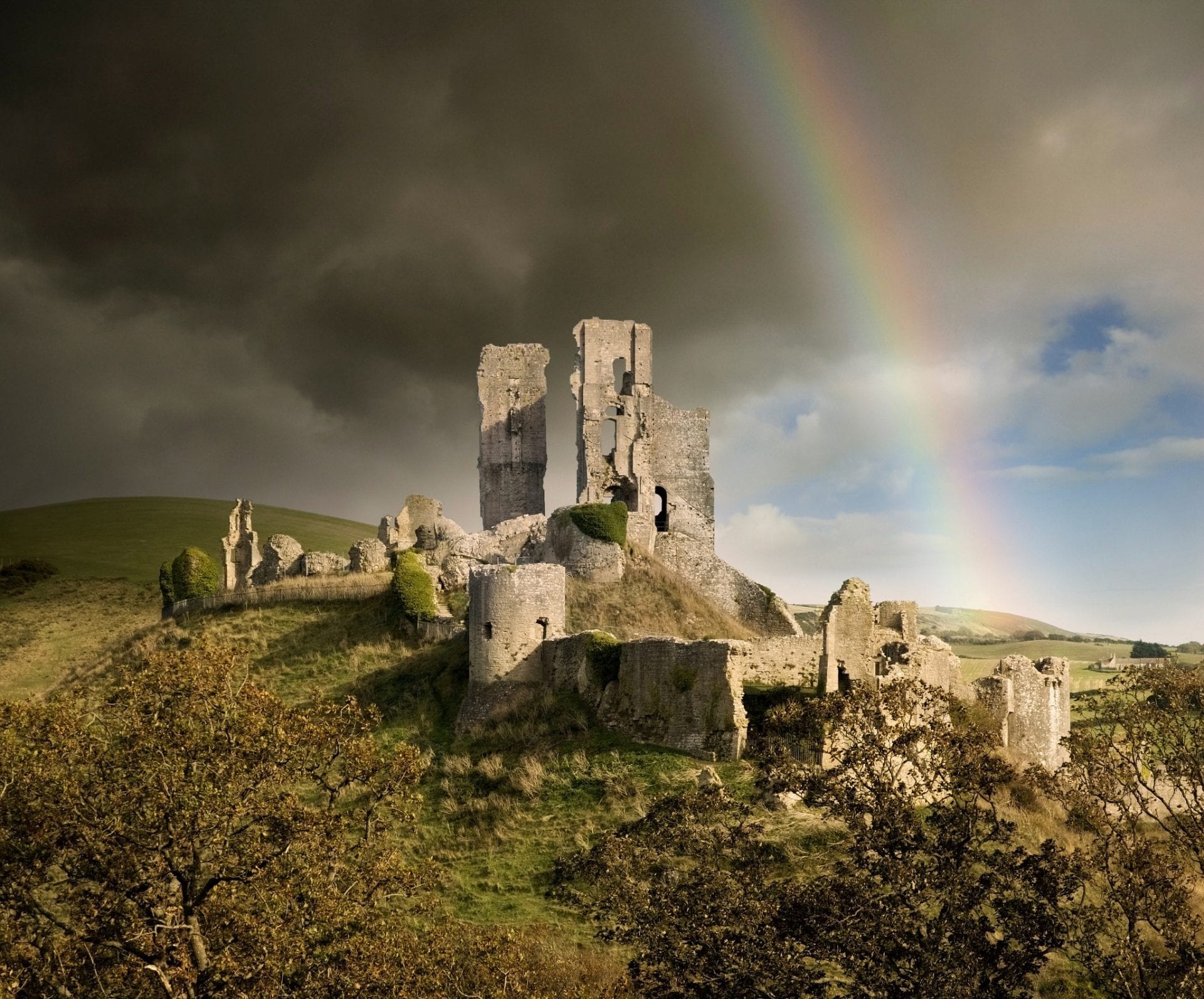 Corfe Castle - 3D Historical Reconstruction - HeritageDaily 