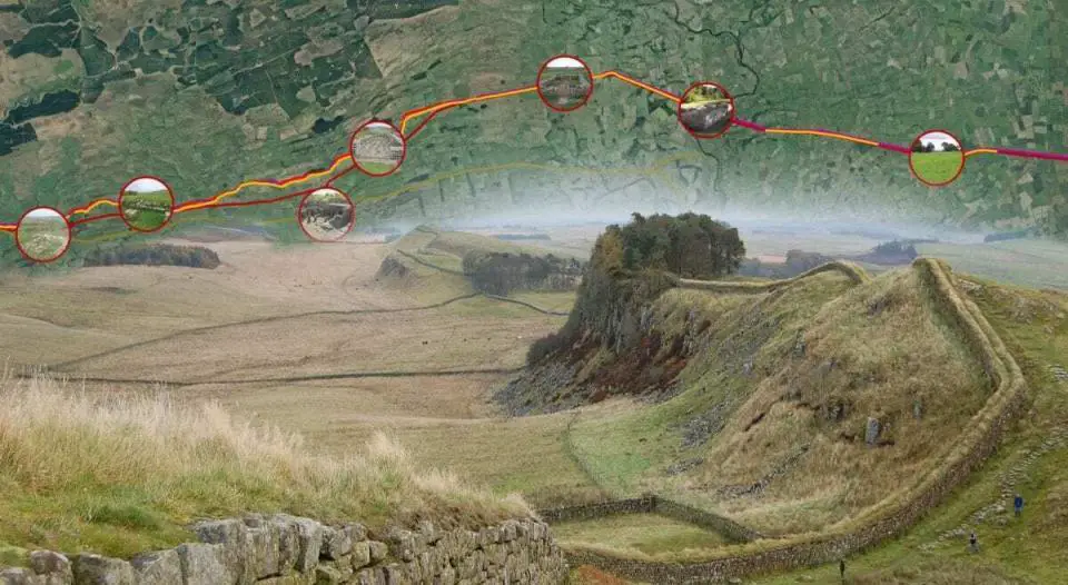 The Roman Forts of Hadrian's Wall Interactive Map HeritageDaily