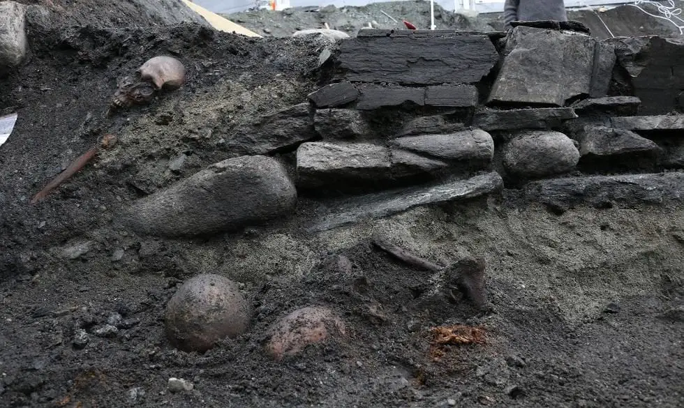 archaeologists in norway discover church and altar of viking king olav haraldsson Image Credit : Norwegian Institute for Cultural Heritage Research (NIKU)