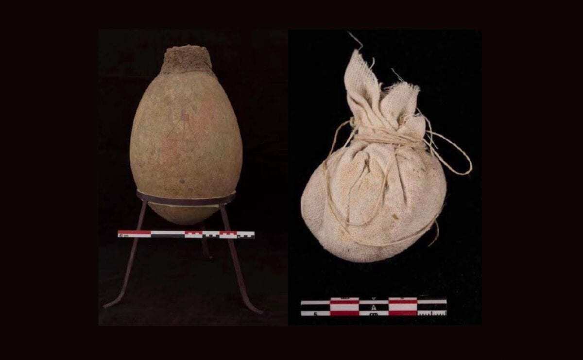 56 embalming jars for the mummification of high vizier found at deir el-bahari