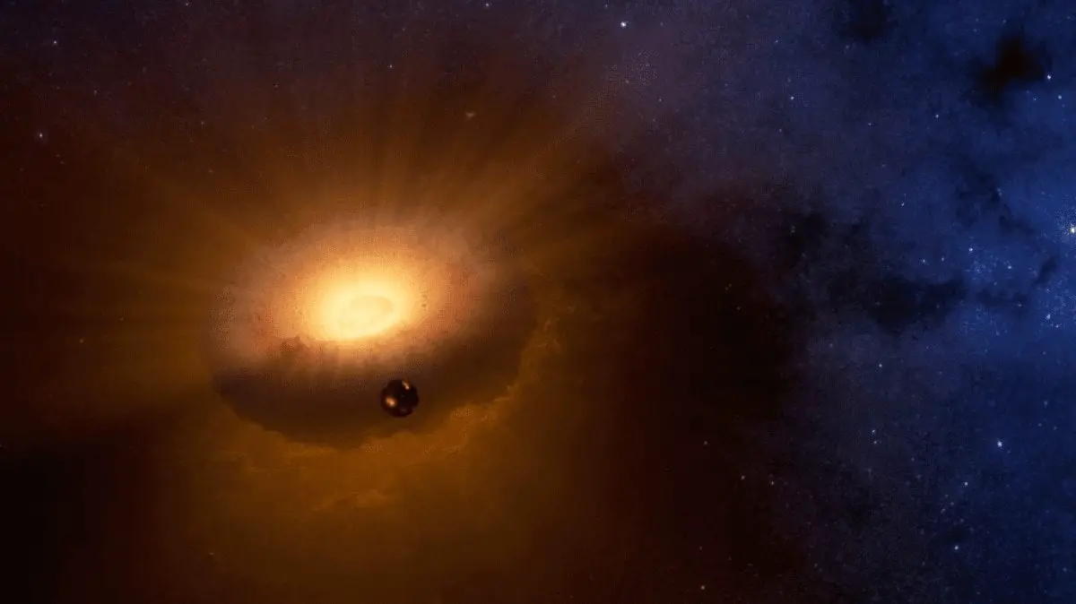 the moon formed inside a vaporized earth synestia