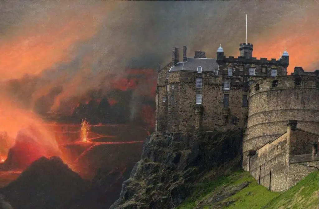 Map Of Extinct Volcanoes In Britain Volcanic map of the United Kingdom