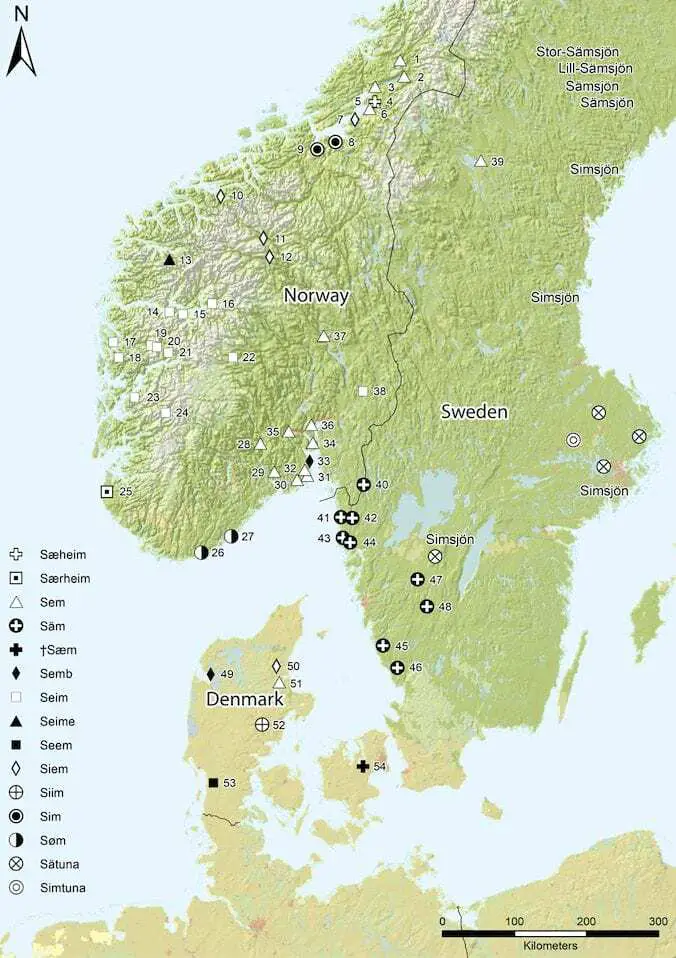 place names describe scandinavia in the iron and viking ages