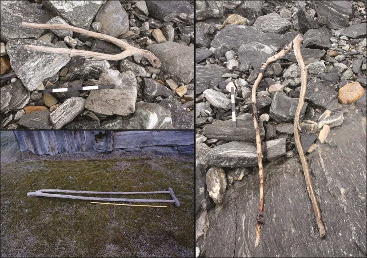 melting ice reveals lost viking artefacts on mountain pass
