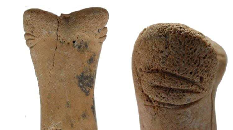 unique bone figurine discovered in one of world`s oldest cities
