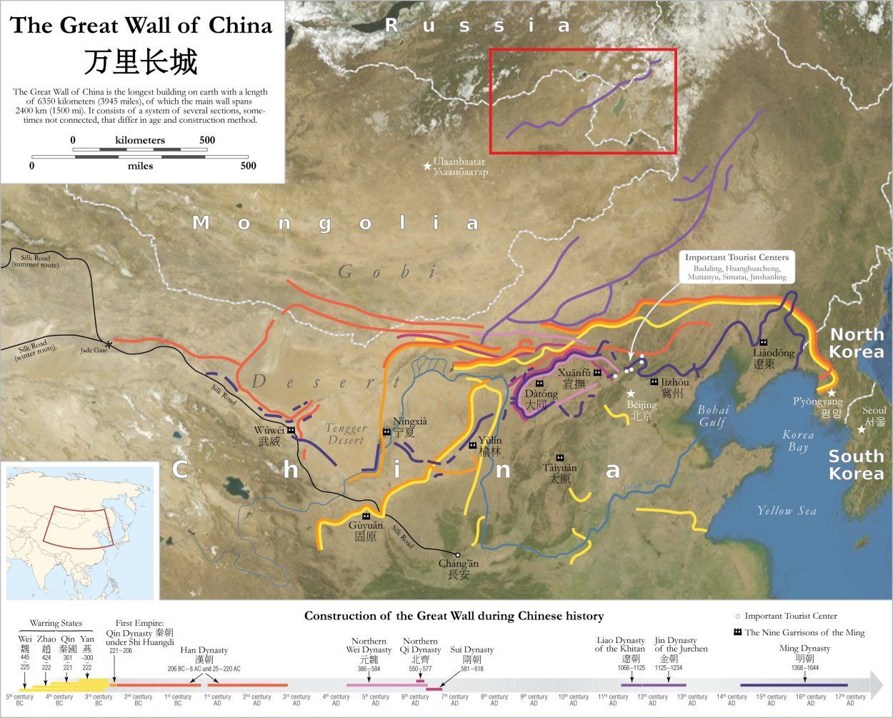 the northern line at the great wall of china mapped by archaeologists