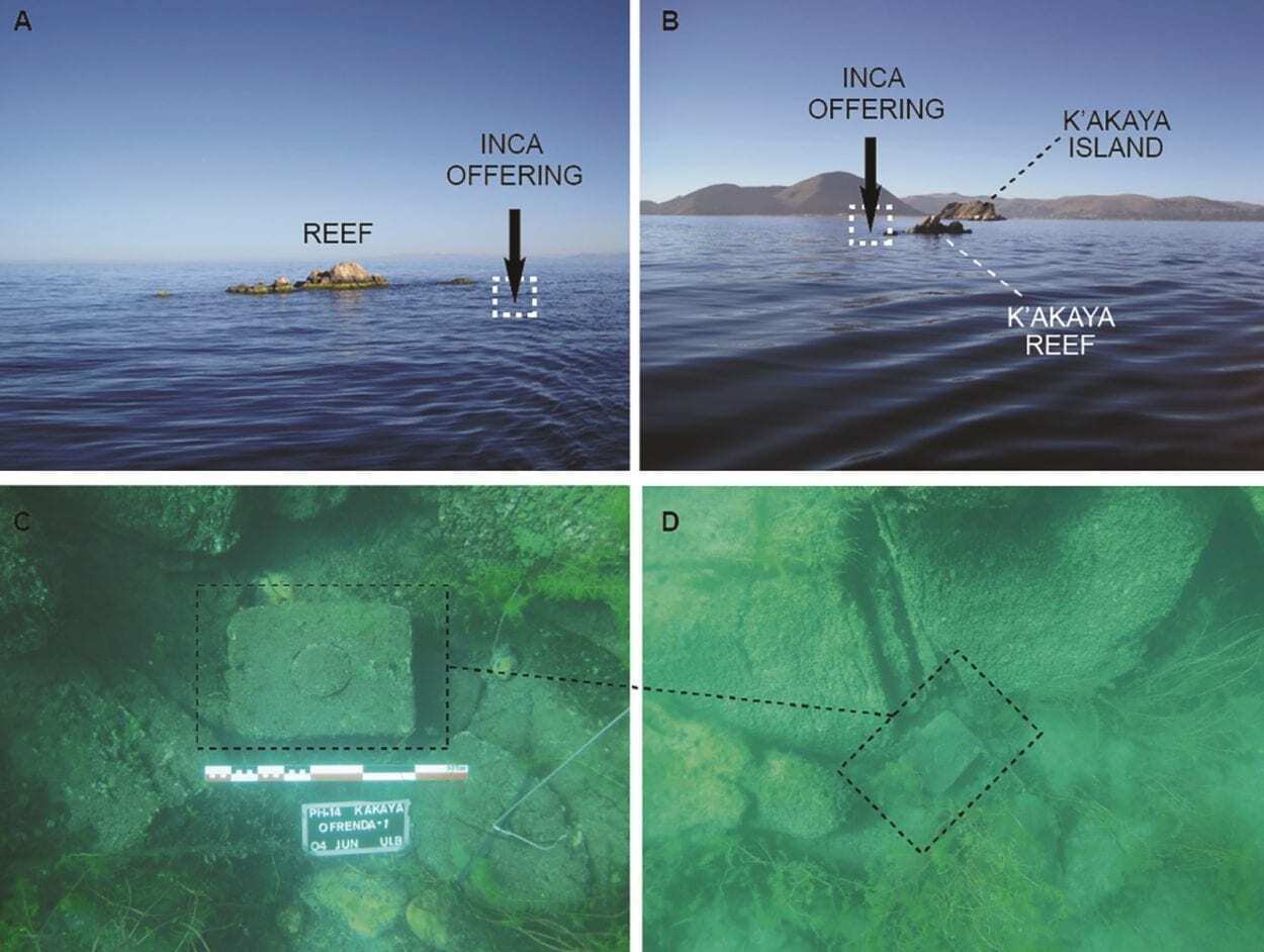 intact inca underwater offering discovered in lake titicaca