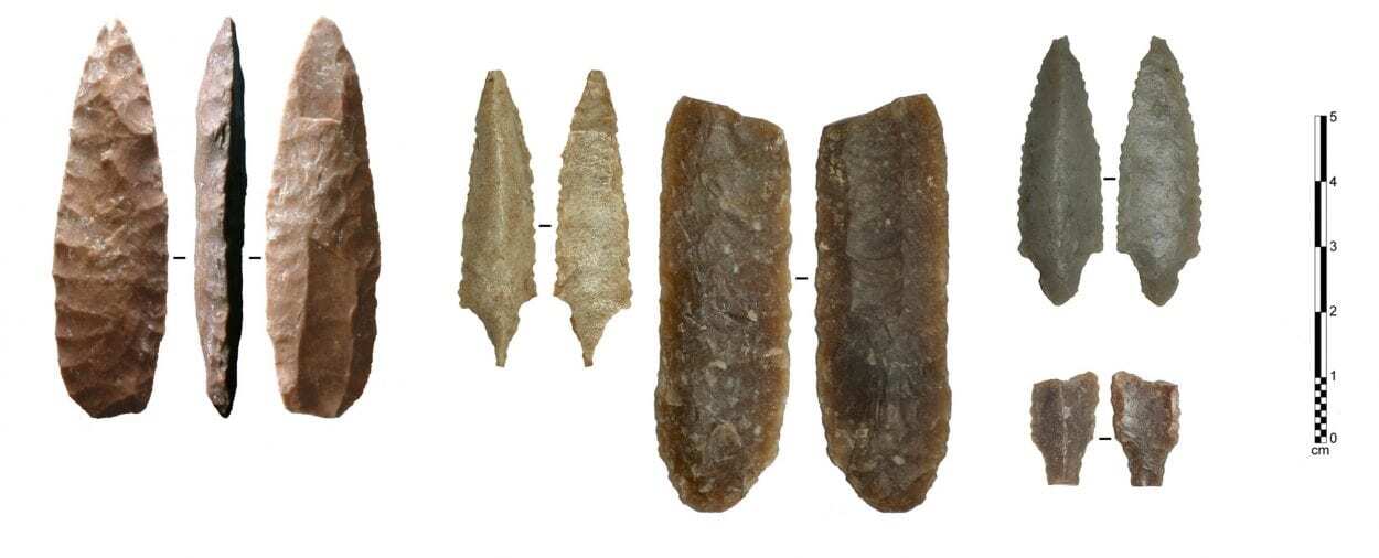native american stone tool technology found in arabia