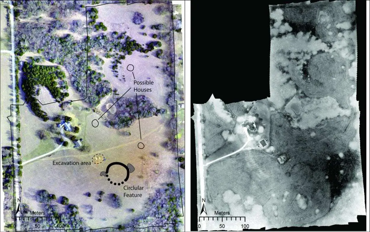 survey reveals large earthwork at ancestral wichita site in kansas