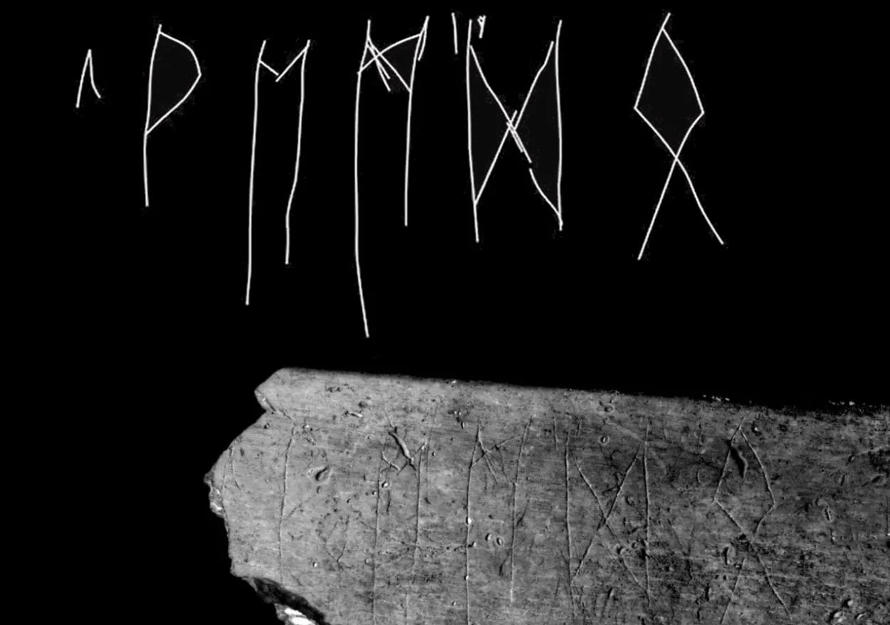 runes carved on rib reveals earliest slav writing system