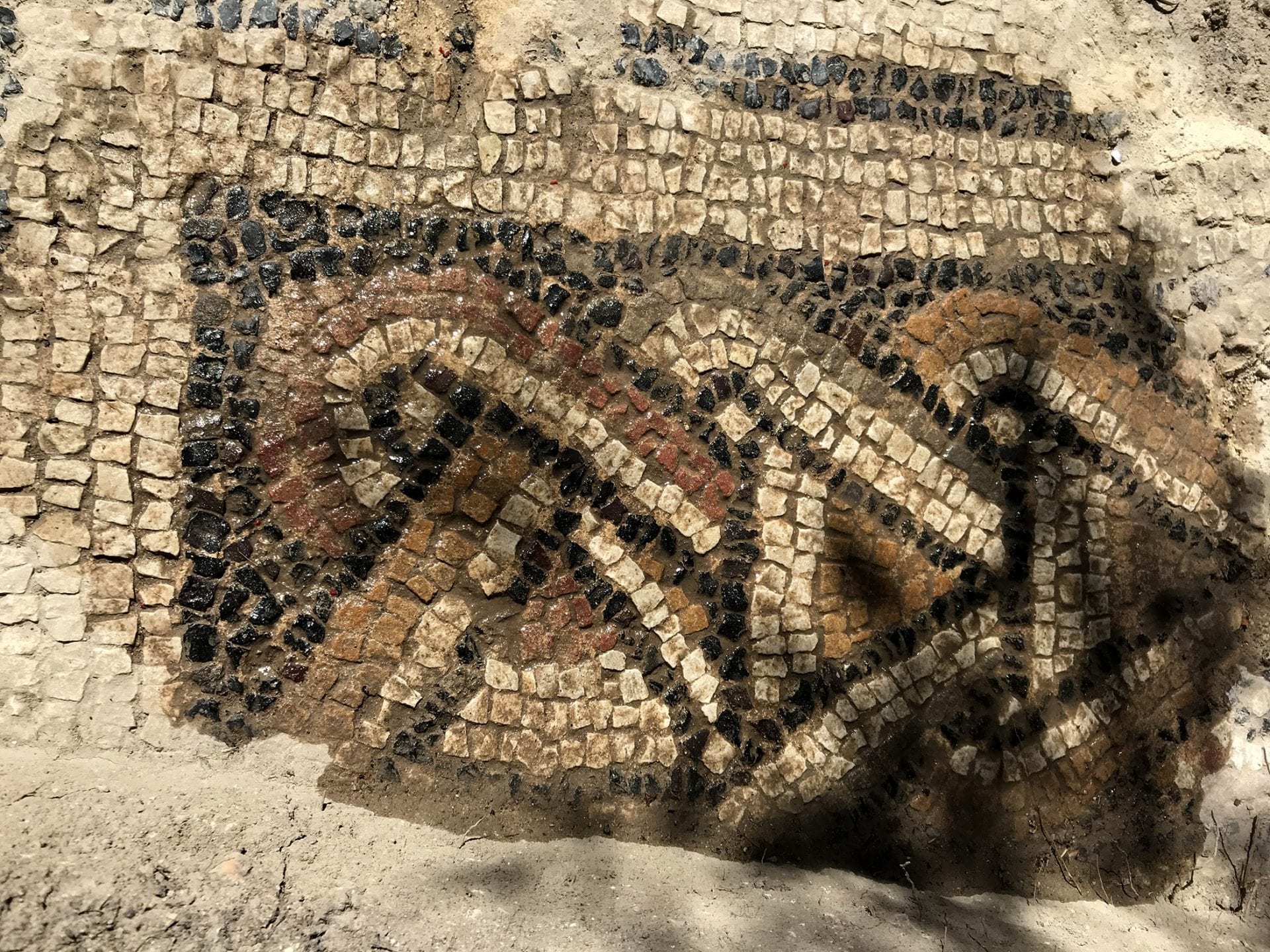 Archaeologists Discover Giant Mosaic in Roman Villa Complex