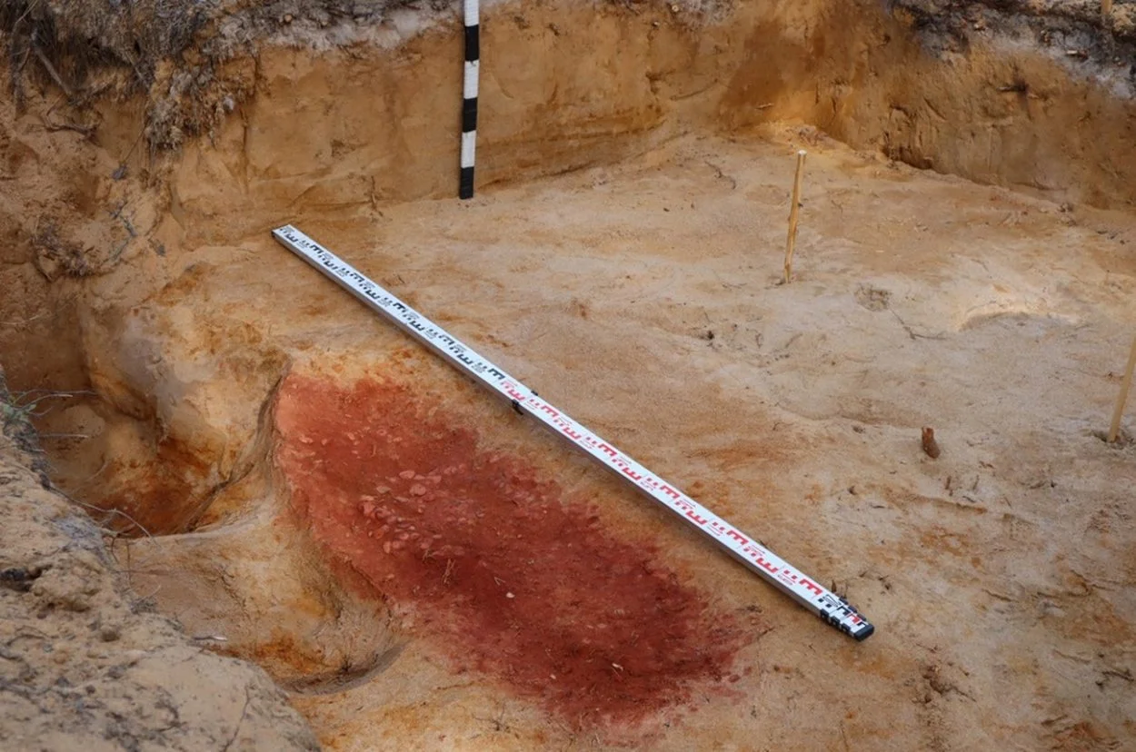 discovery of “unique” burial containing 140 pieces of amber jewellery rus3 1
