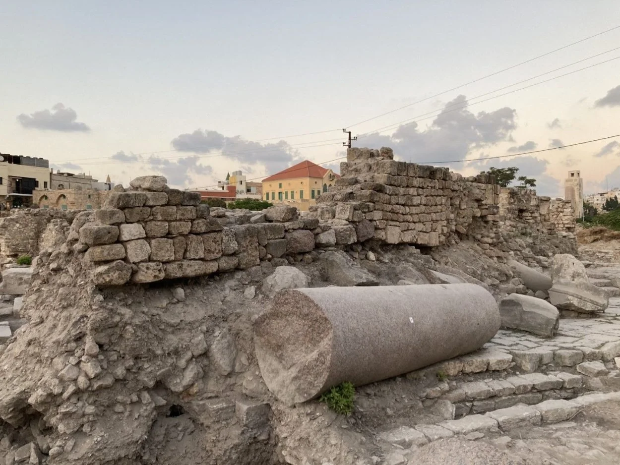 archaeologists excavate roman temple complex in tyre temple1