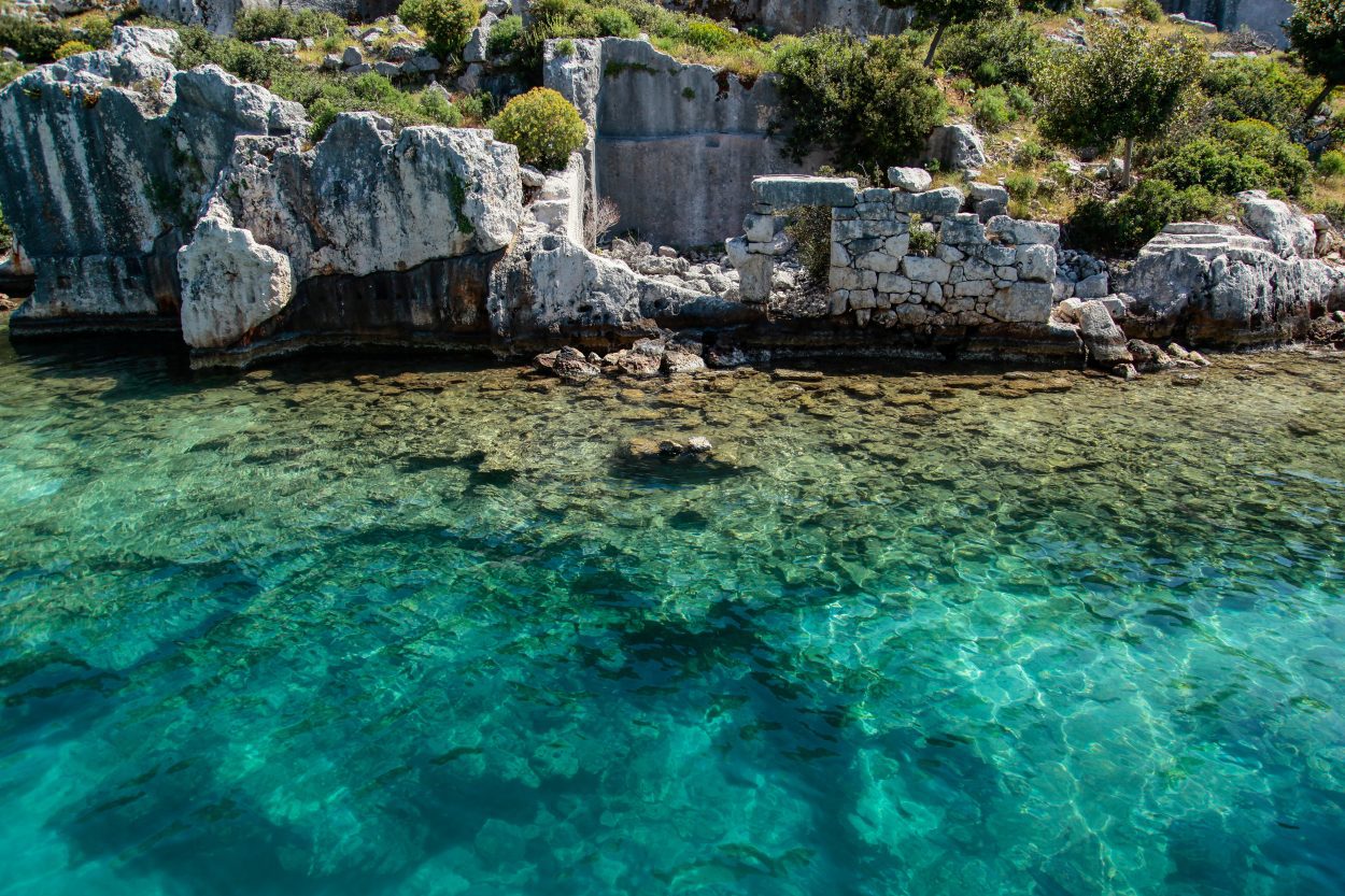the sunken city of dolichiste shutterstock 1631715985
