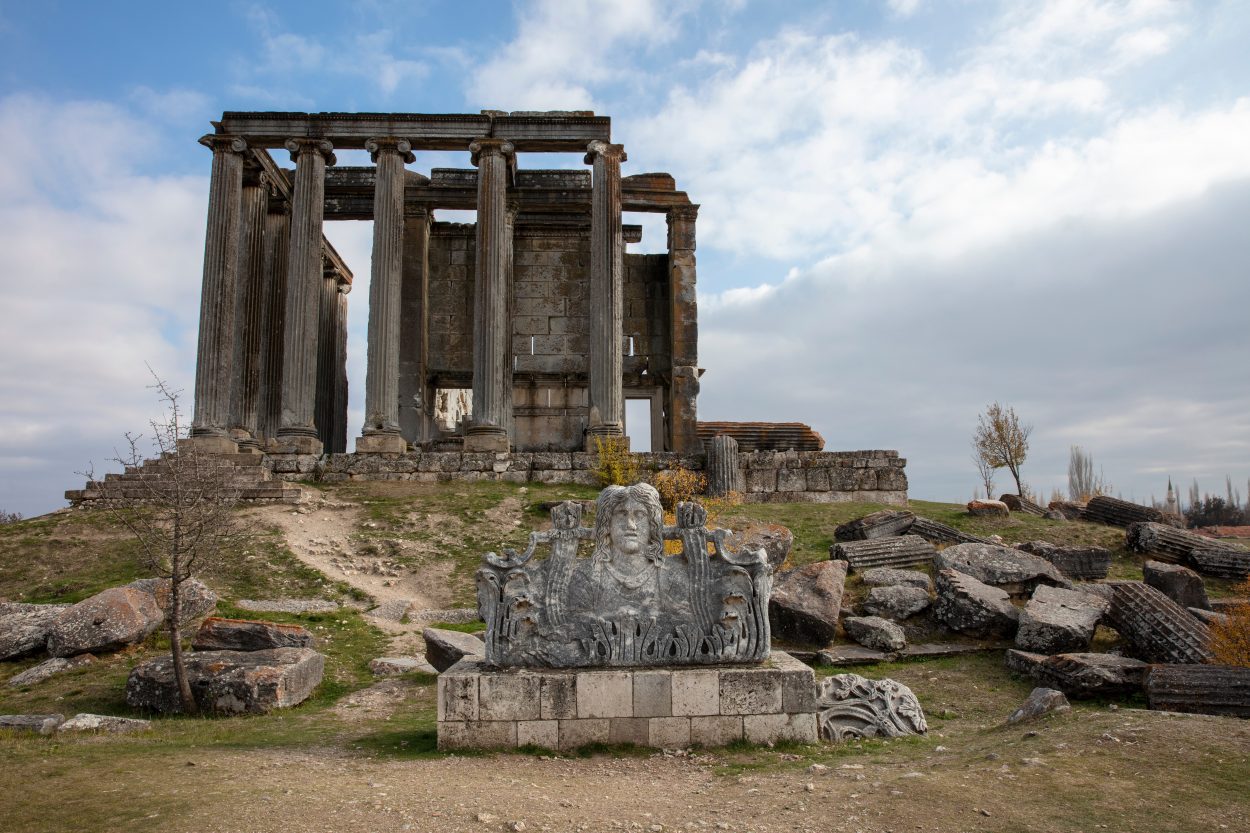 archaeologists uncover statues of aphrodite and dionysus in turkey shutterstock 1857006484