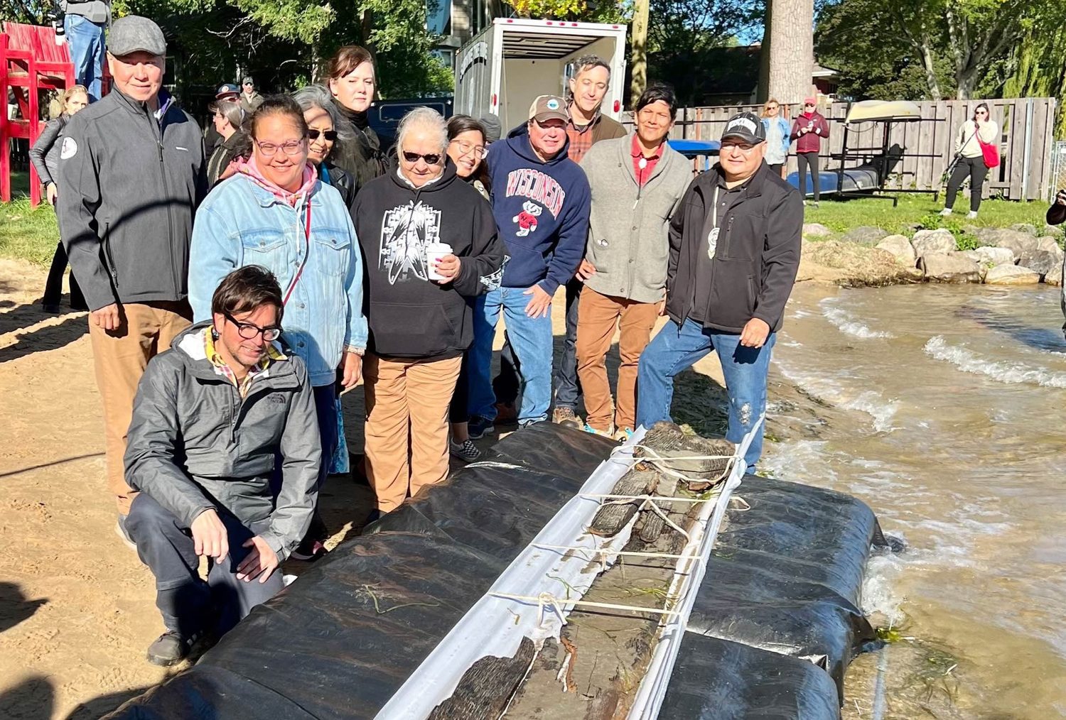 Archaeologists recover second ancient canoe in Wisconsin Lake