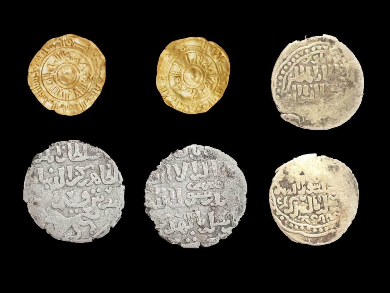 Dozens of pure gold coins discovered in secret cache dating from Muslim  conquest