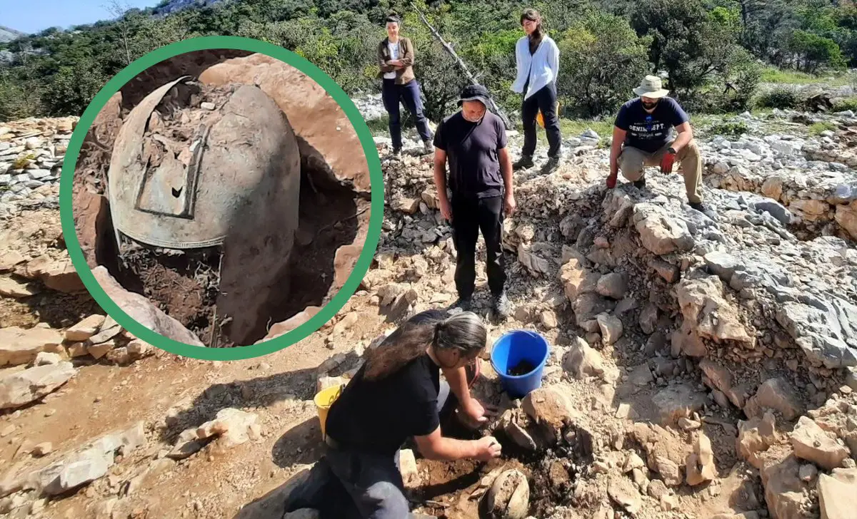 Well-preserved Greco-Illyrian helmet found near Zakotorac